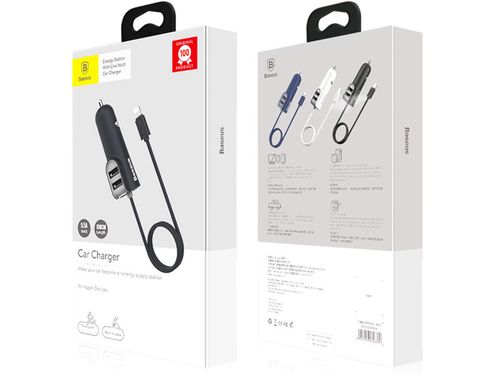 Baseus Ładowarka Samochodowa 5.5A - Lightning 2.1A + 2x USB 2.1A na Arena.pl
