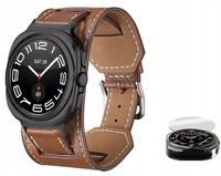 PASEK SKÓRZANY DO SAMSUNG GALAXY WATCH ULTRA 7 47MM + SZKŁO HARTOWANE