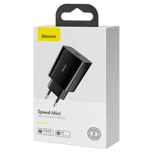 ładowarka sieciowa baseus speed mini quick charger, usb-c, pd, 3a na Arena.pl