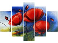 105CM 150CM OBRAZ 5 ELEM MAKI POLU DRUK