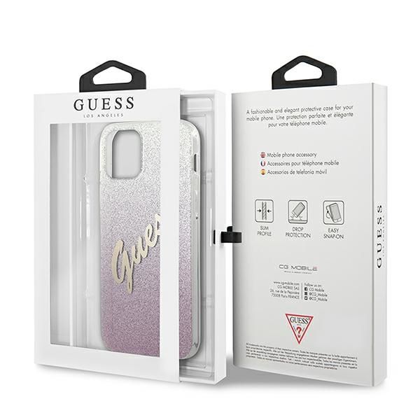 Etui Guess do iPhone 12 mini, Różowy zdjęcie 8