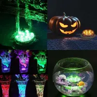 Lampka RGB podwodna do oczka wodnego basenu wanny podstawka do drinków