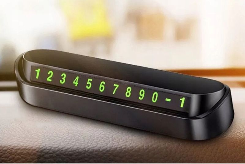 Tabliczka Parkingowa Informacyjna na Numer Telefonu Komórki Kierowcy Auta zdjęcie 2