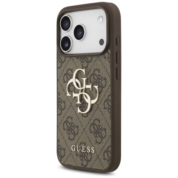 etui guess 4g big logo do iphone 17 pro - brązowe zdjęcie 2