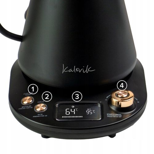 CZAJNIK ELEKTRYCZNY CYFROWY GOOSENECK Z REGULACJĄ TEMPERATURY 1100W 1L na Arena.pl