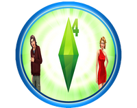 Opłatek na tort Sims