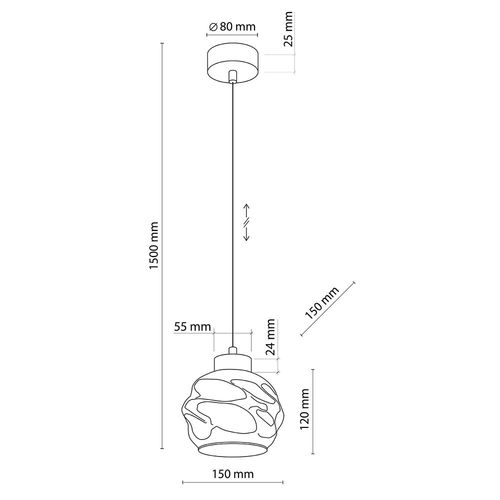 lampa wisząca zulia 5724 tk lighting na Arena.pl