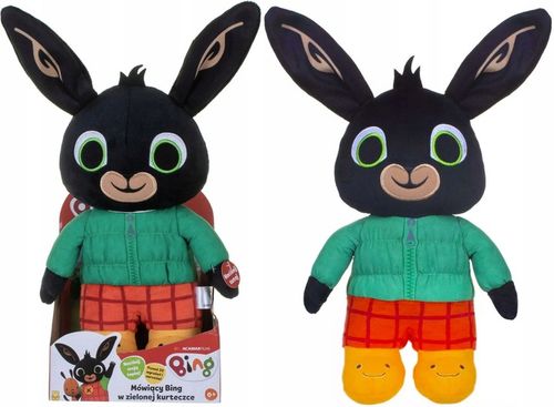 Bing KRÓLICZEK MÓWIĄCY w zielonej kurteczce MASKOTKA INTERAKTYWNA 30cm 0+ na Arena.pl