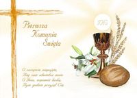 Opłatek na Tort Pierwsza Komunia Święta Komunijny Biblia Hostia Format A4