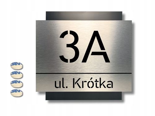 Tabliczka adresowa NUMER | ADRES NA DOM| 25x25cm | CNC | Wycinany | UV na Arena.pl