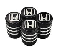 HONDA nakrętki na wentyle ALUMINIOWE kapturki wentylki 4szt. CZARNE