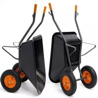 Taczka ogrodowa KOLEBA dwukołowa PLASTIKOWA mocna HIGHER 150L 390kg