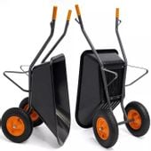 Taczka ogrodowa KOLEBA dwukołowa PLASTIKOWA mocna HIGHER 150L 390kg