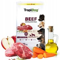 Tropidog BEEF 12kg Adult Medium Large Breeds dorosłe psy średnie i duże ras