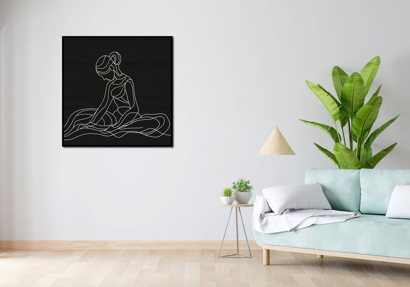 Plakat 90x90cm Pozycja Siedząca zdjęcie 4