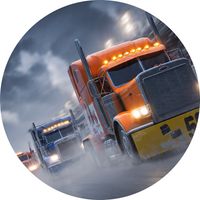 Opłatek na tort  Tir Truck Mercedes Man Mack Ciągnik Siodłowy Ciężarówka