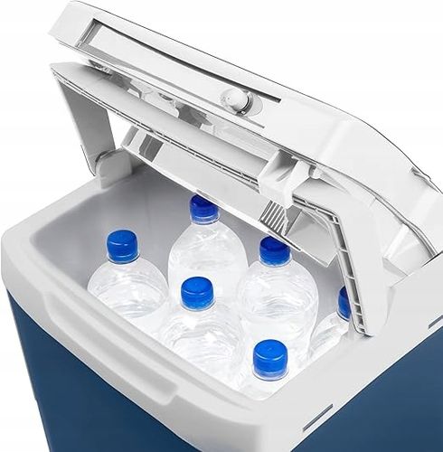 LODÓWKA ELEKTRYCZNA MOBICOOL MS30 29L 12/230V NIEBIESKA Z PASAMI na Arena.pl