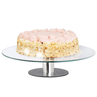 OBROTOWA PATERA SZKLANA NA NÓŻCE NA CIASTO TORT