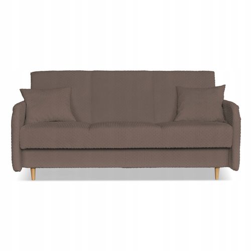 Kanapa sofa Merivo rozkładana wersalka f spania pojemnik Family brązowa na Arena.pl