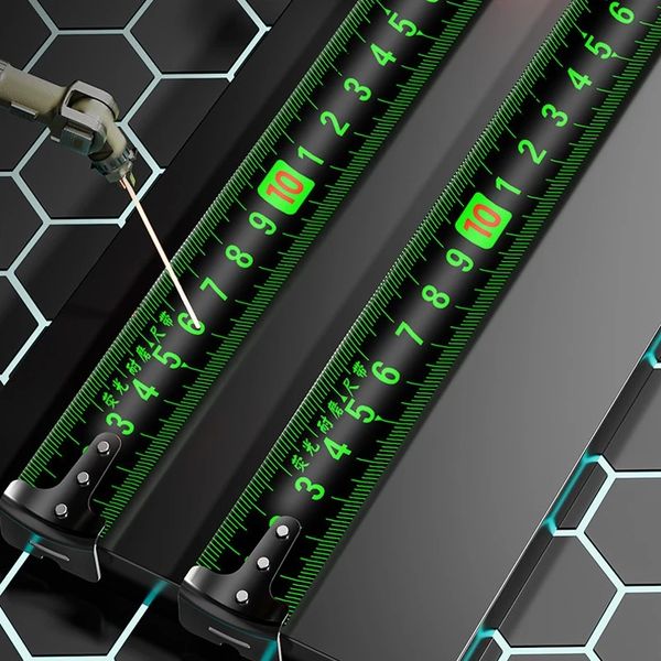 TAŚMA MIERNICZA MIARA MIARKA ZWIJANA 5M 25MM FLUORESCENCYJNA zdjęcie 4