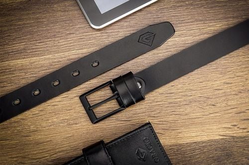 PASEK MĘSKI GRACIO CZARNA KLAMRA KLASYK Skórzany na Arena.pl