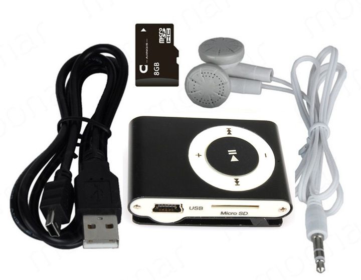 ODTWARZACZ MP3 KLIPS SŁUCHAWKI + KARTA SD 8GB zdjęcie 9