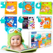 Miękkie Książeczki Materiałowe Sensoryczne Gryzak 6 szt.