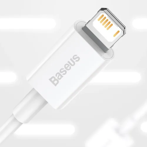 baseus superior kabel usb - lightning 2,4a 2 m biały (calys-c02) na Arena.pl