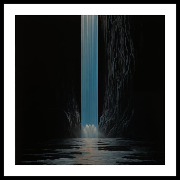 Plakat 40x40cm Wodospad Światła zdjęcie 3