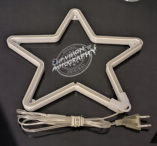 OZDOBA ŚWIĄTECZNA GWIAZDA NEON LED okno CIEPŁO BIAŁA WEWNĘTRZNA ZEWNĘTRZNA na Arena.pl