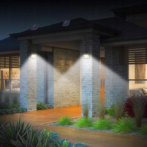 LAMPA SOLARNA HALOGEN LED REFLEKTOR NAŚWIETLACZ COB CZUJNIK RUCHU ZMIERZCHU na Arena.pl