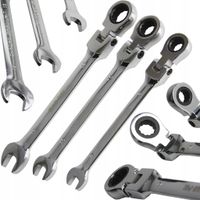 KLUCZE OCZKOWE Z GRZECHOTKĄ 8-13mm 3el./łamane/