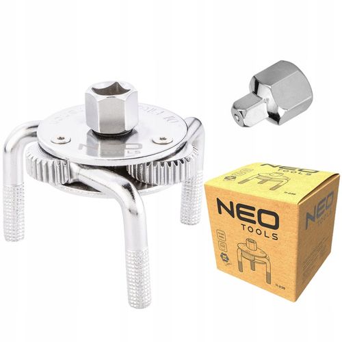 NEO KLUCZ DO FILTRA oleju PAZURKOWY TRÓJRAMIENNY SAMOZACISKOWY 75-120mm na Arena.pl