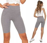 KOLARKI Krótkie Legginsy Wysoki Stan Kryjące Wygodne Gładkie MORAJ L/XL