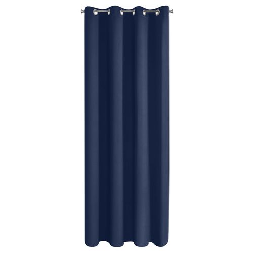 Zasłona gotowa na przelotkach PARISA 140x250 Design91 granatowa na Arena.pl