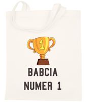 TORBA BAWEŁNIANA PREMIUM NA ZAKUPY Z NADRUKIEM PREZENT DZIEŃ BABCI