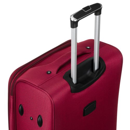 zestaw walizek podróżnych w czerwono-niebieskim kolorze z wysuwaną na Arena.pl