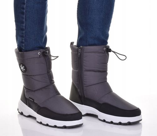 WYSOKIE ŚNIEGOWCE MĘSKIE KLASYCZNE OCIEPLANE BUTY ZIMOWE SOLIDNE na Arena.pl