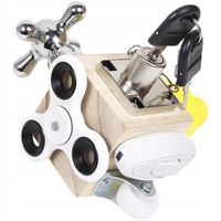 ZABAWKA KOSTKA EDUKACYJNA SENSORYCZNA BUSY CUBE Montessori 7w1