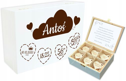 Pudełko Wspomnień Prezent Chrzest Roczek Urodziny na Arena.pl