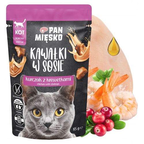 Pan Mięsko Kawałki w sosie MIX Smaków karma dla kota mokra 12 x 85g na Arena.pl