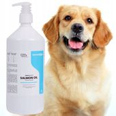 OLEJ SZKOCKI Z ŁOSOSIA DLA PSA I KOTA Salmon Oil Omega 3 Omega 6 1000 ml