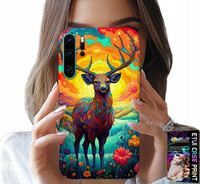ETUI DO HUAWEI P30 PRO - KOLOROWE WZORY JELEŃ ŁOŚ ZWIERZĘTA LEŚNE