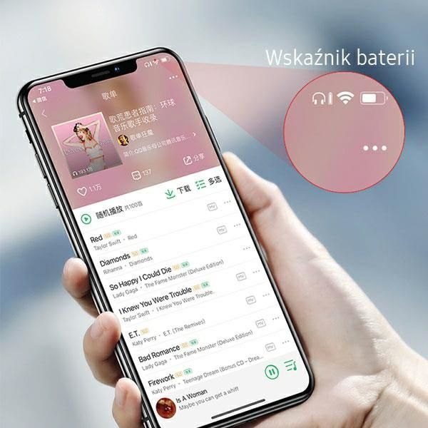 beline słuchawka bluetooth lm01 biała/white zdjęcie 11