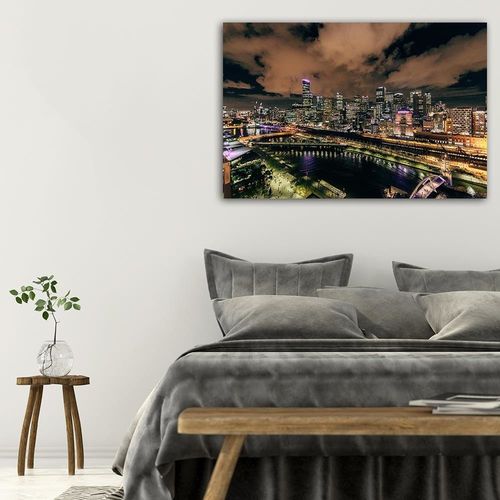 Deco Panel, Nowoczesne miasto nocą 60x40 na Arena.pl