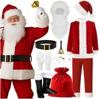 PROFESJONALNY STRÓJ ŚWIĘTEGO MIKOŁAJA KOSTIUM WELUR ZESTAW PREMIUM 13