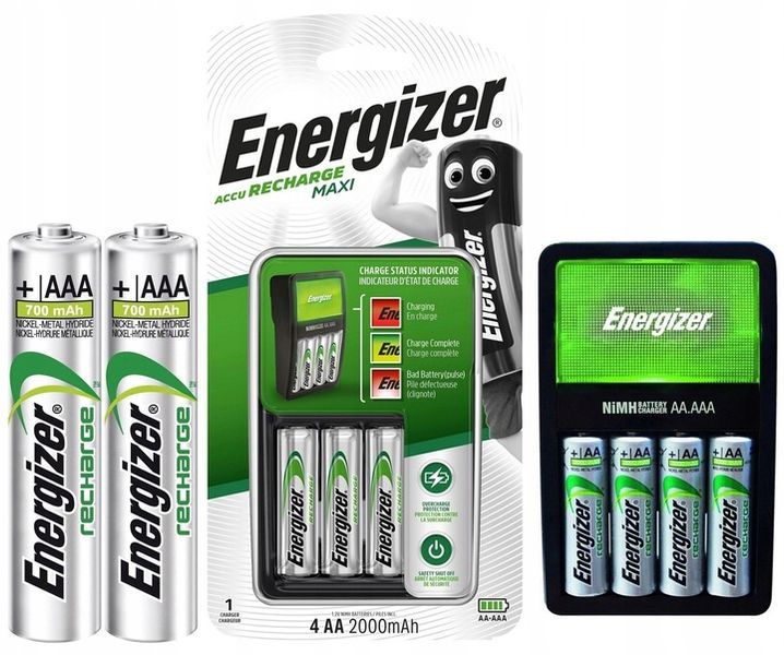 ŁADOWARKA BATERIE AA AAA + 4x AKUMULATORKI R6 + R3 zdjęcie 1