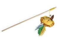 Pobudzająca zabawka z kocimiętką dla kota - Camon Wędka z dzwonkiem 40cm