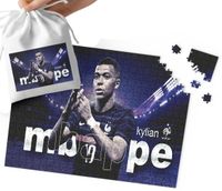 PUZZLE - KYLIAN MBAPPE WZORY DLA MAŁEGO PIŁKARZA 70el + WORECZEK