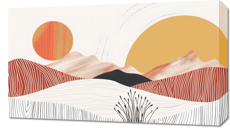 Obraz 70x40cm Roztańczone Słońce zdjęcie 1